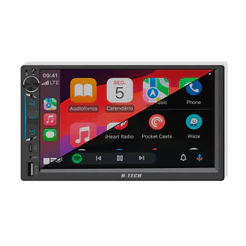 Multimídia 2 Din 7 pol H-Tech HT-5125CA CarPlay/Android