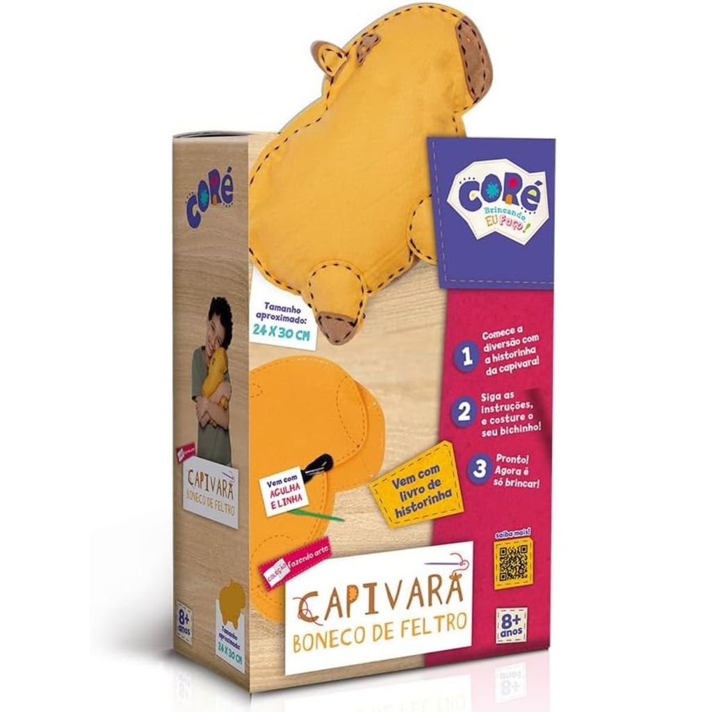 Boneco De Feltro Capivara Coré 3339 - Toyster