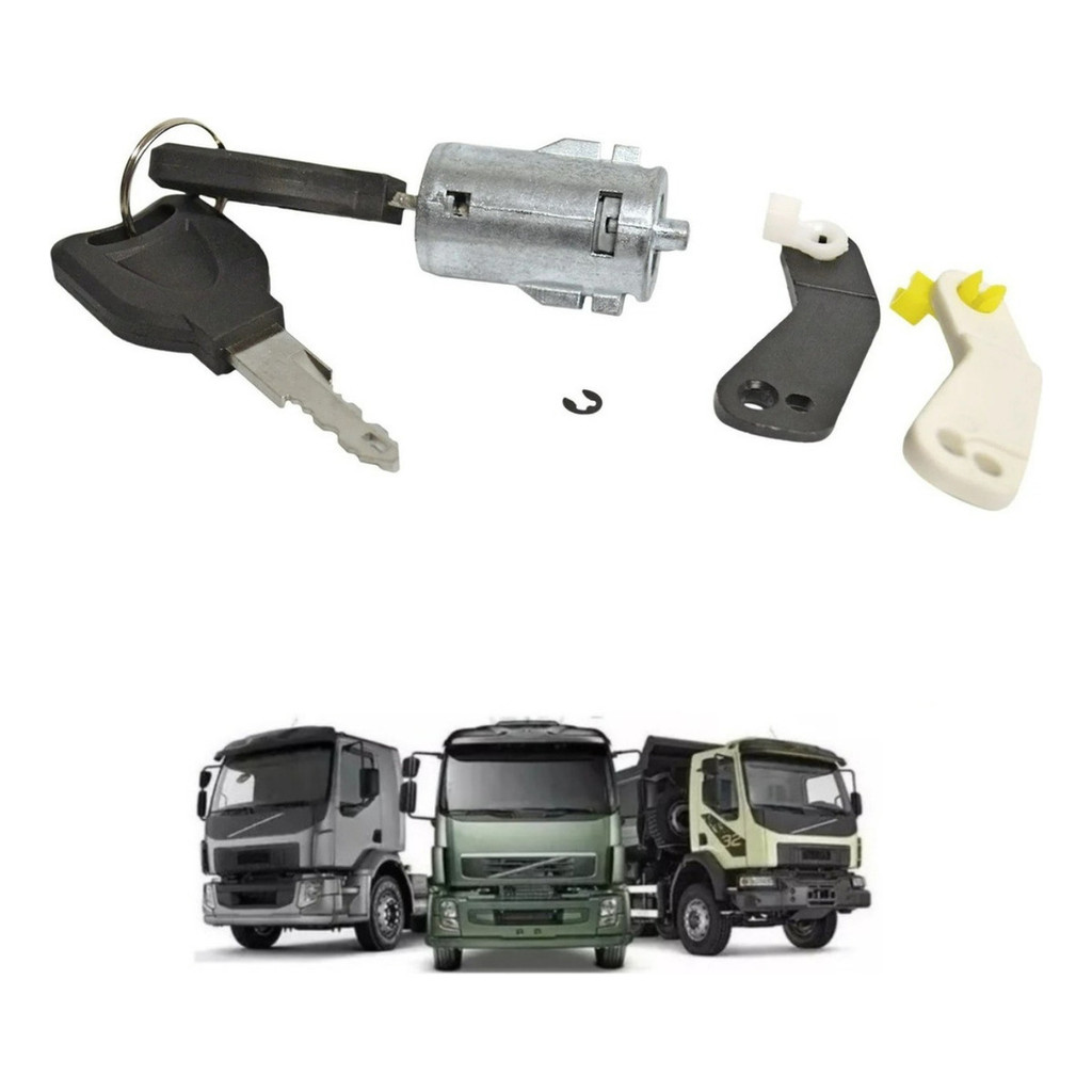 Cilindro Miolo De Porta C/chaves Volvo Vm Todos - 20502660