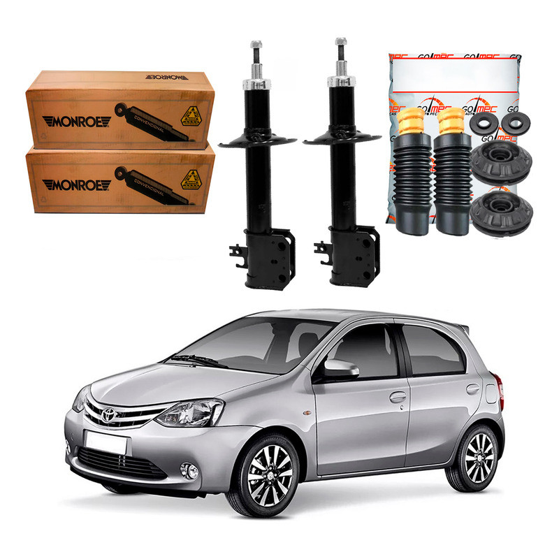 Kit Amortecedor Dianteiro, Etios 1.3 1.5 2012 A 2016