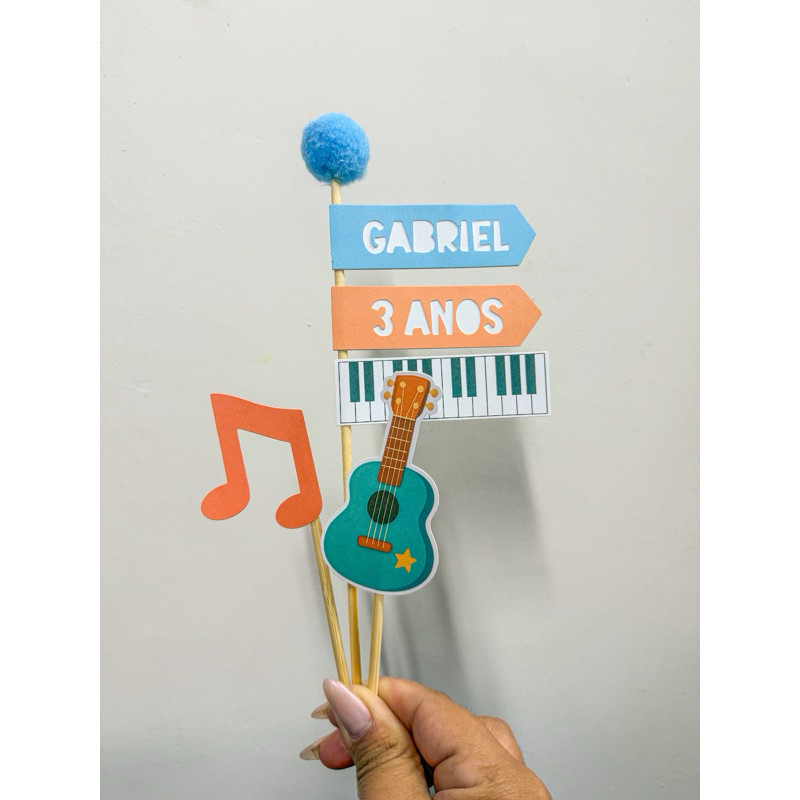Topo de Bolo Instrumentos Musicais - Comprar com Melhor Preço em Padaria