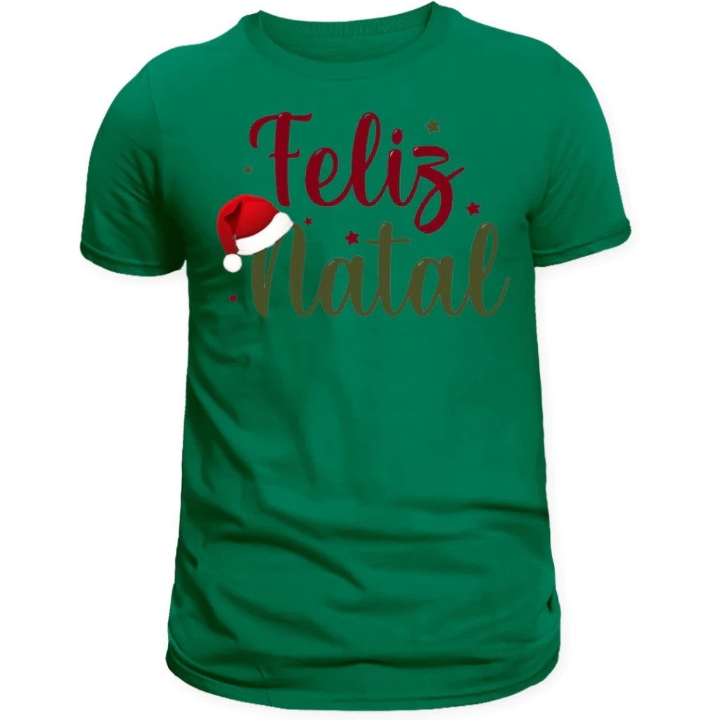 Camiseta Masculina Natal Estilosa Estampada Feliz Gorrinho Lançamento Camiseta 100% Algodão Plus Size - Asphalt Vibe