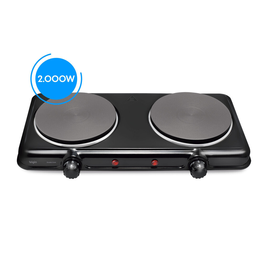 Fogão Elétrico Cooktop Portátil 2 Bocas - 2.000W 110V