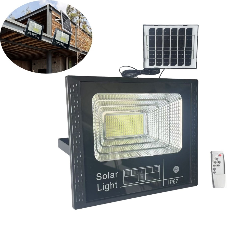 Refletor 550W Placa Solar Branco Frio 6500K IP67 Holofote Placa Solar Quintal CHENX-2 em Oferta na Shopee