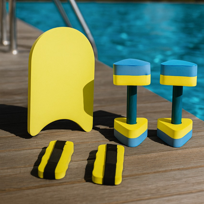 Black Friday Kit Hidroginastica Halter Caneleira e Prancha Pequena Cores Diversas em Oferta na Shopee