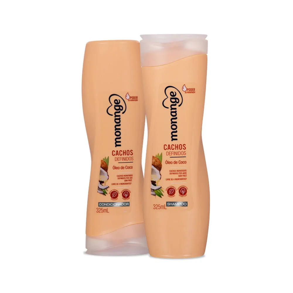 Kit Monange Shampoo e Condicionador - Cachos Definidos em Oferta na Shopee