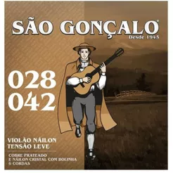 Corda .028/.042 Nylon Cristal com Bolinha para Violão São Gonçalo - 11025