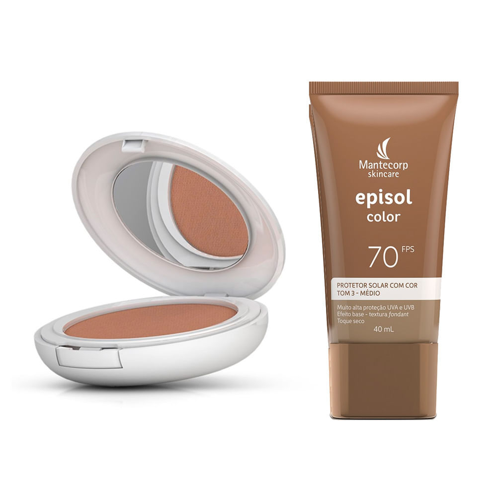 Kit 1 Protetor Solar Episol Color Tom 3 Médio FPS 70 40ml em Oferta na Shopee
