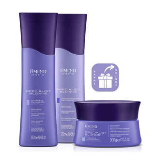 Amend Kit Specialist Blonde Shampoo, Condionador e Máscara Matizadora Loiro em Oferta na Shopee