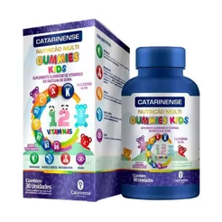 Polivitamínico Gummies Kids - 30 Gomas Tutti Frutti - Catarinense Nutrição