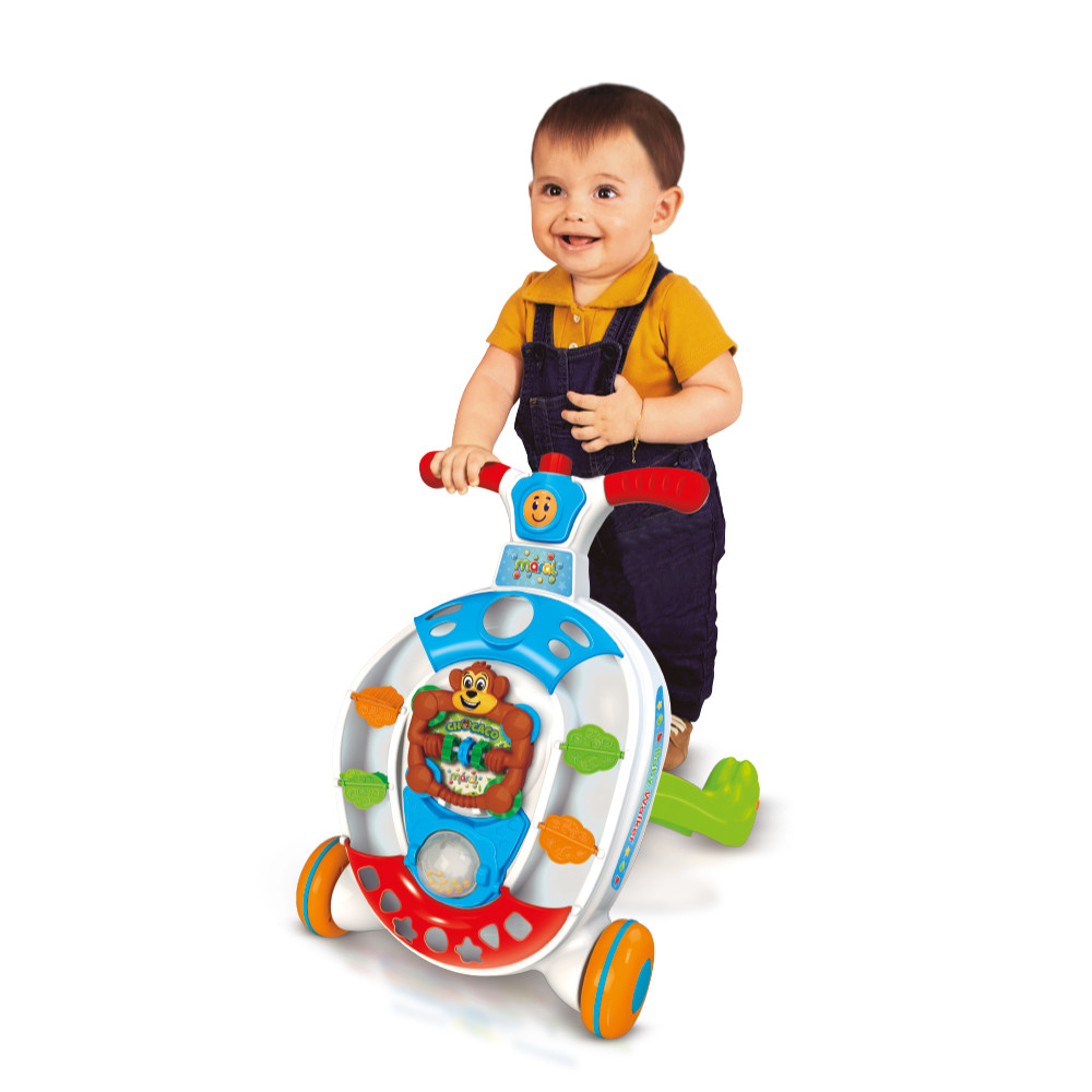 Andador Didático Empurrador Baby Walker Colorido Maral em Oferta na Shopee