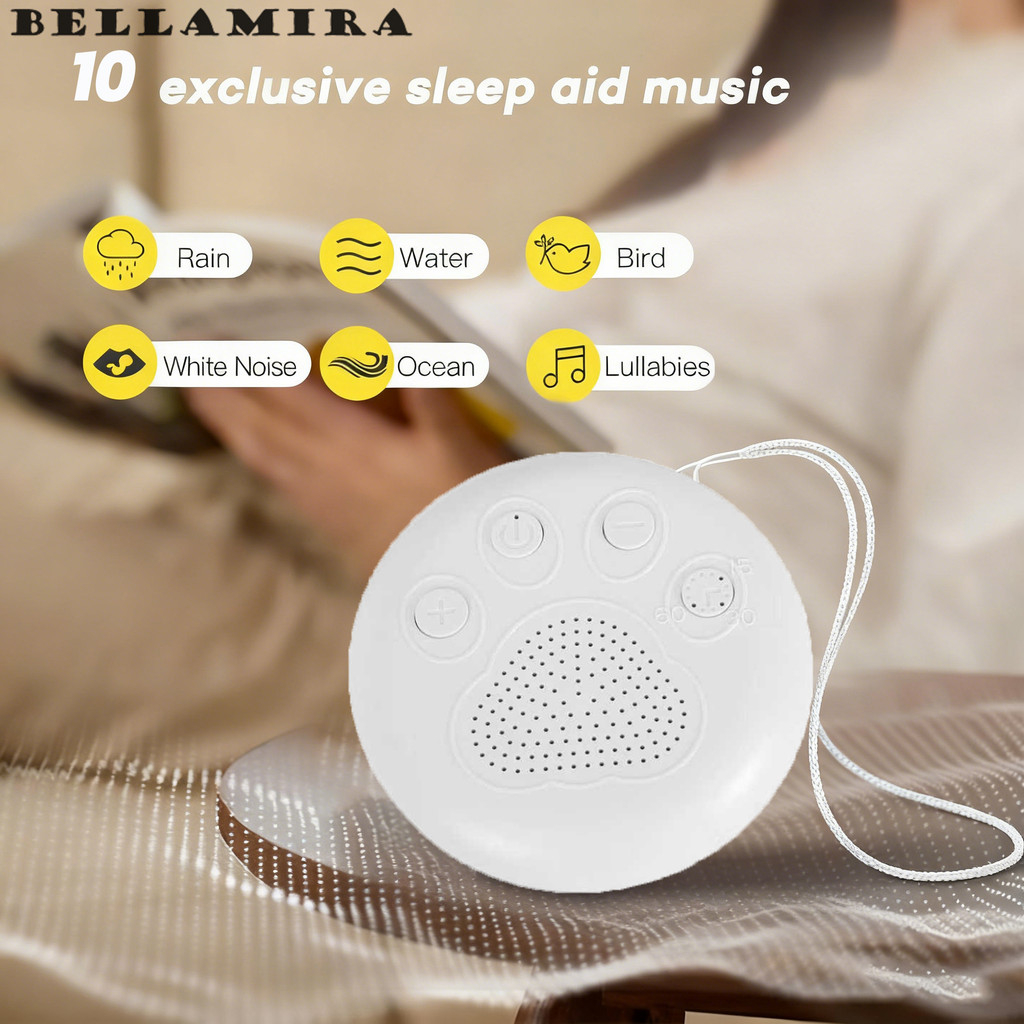 Máquina de Ruído Branco para Mães e Profissionais | 10 Faixas de Som | Aparelho Relaxante para Sono Profundo em Oferta na Shopee