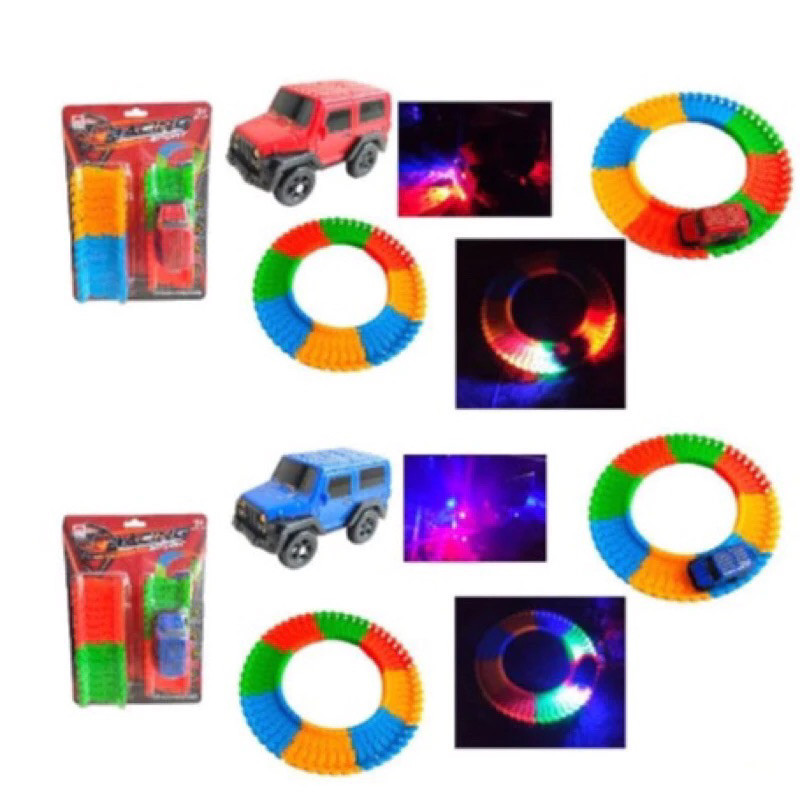 Brinquedo Carrinho A Pilha Pista Trilhos Montáveis Loop, Conecte Mais De Um Trilho Presente Criança