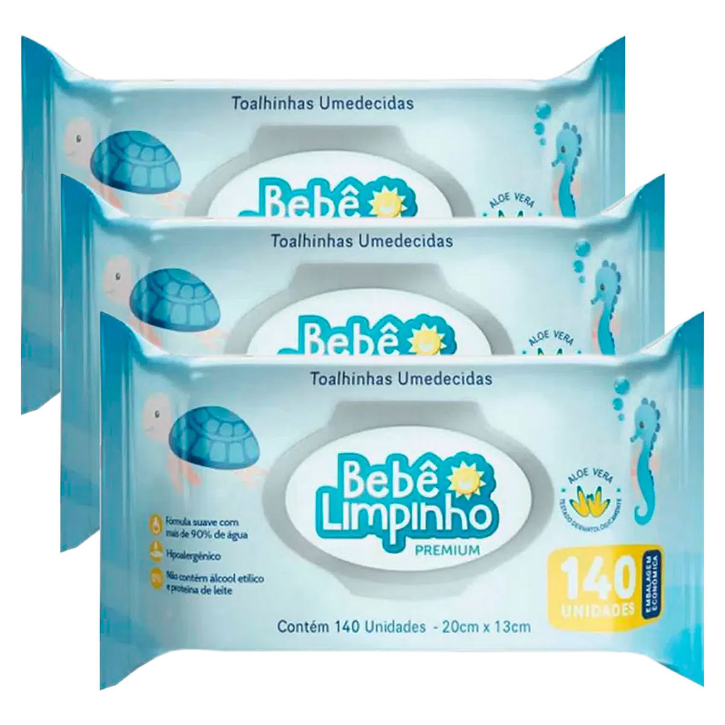 kit 420 Toalhas Umedecidas Bebê Limpinho Premium em Oferta na Shopee