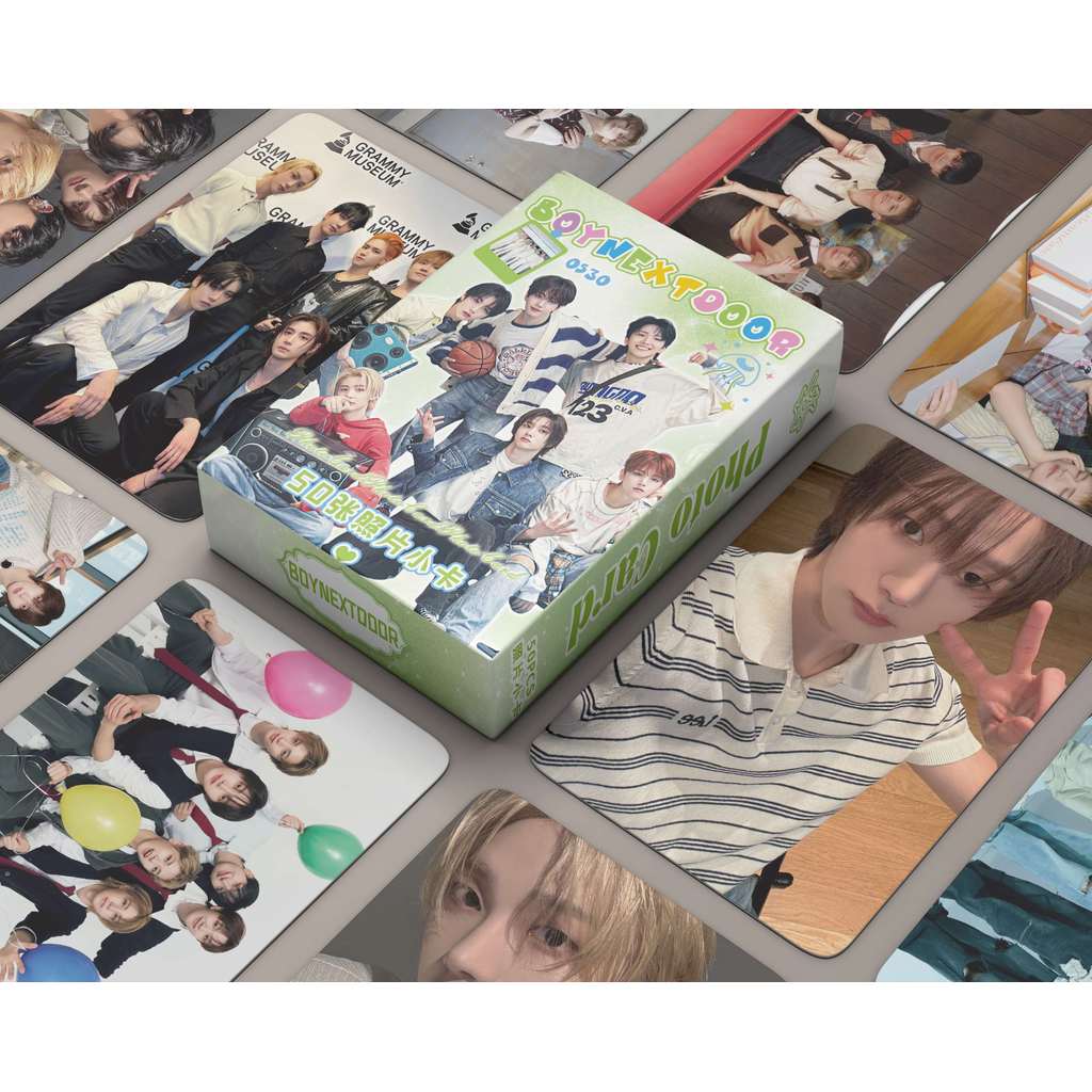 50-55pcs BOY NEXT DOOR Photocards Laser Holographic Lomo Cards BOYNEXTDOOR Kpop Hologram Postcards Fast Shipping YM em Oferta na Shopee