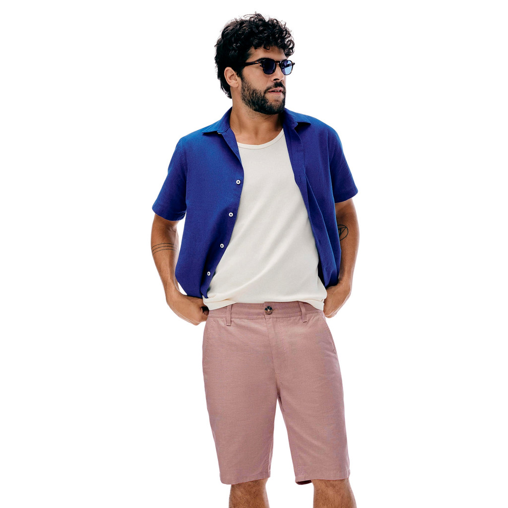 Bermuda Masculina Hering Em Sarja Chino