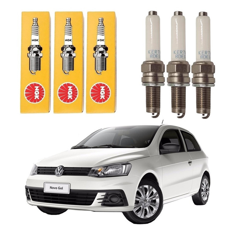 Jogo Velas Ngk Gol 1.0 12v 2016 A 2020 em Oferta na Shopee