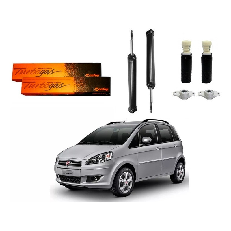 Kit Amortecedor Traseiro, Idea 1.4 1.6 1.8 2012 A 2020