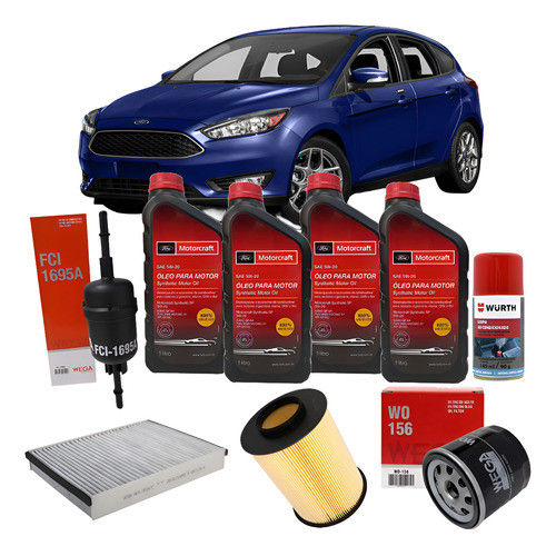 Kit Revisão Ford 5w20 - Novo Focus 1.6 Sigma Após 2013