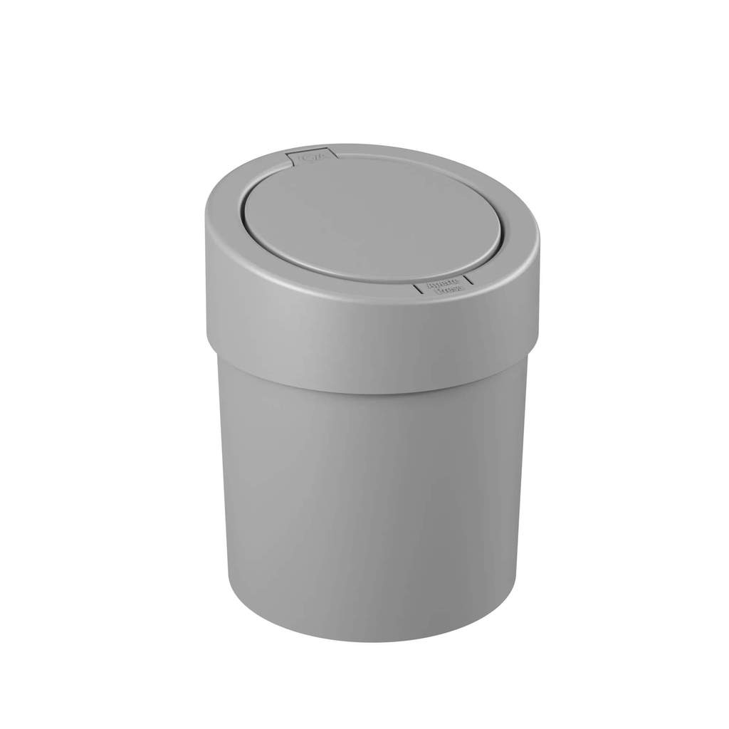 Lixeira com Tampa Press Coza 5 Litros Cinza Frio Brinox - 10908/0499 em Oferta na Shopee