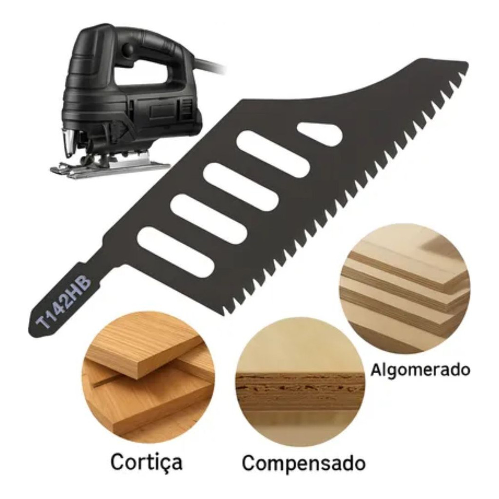 Lâmina Serra Tico Tico Avançada Corte Universal Preciso Madeira MDF Drywall Gesso