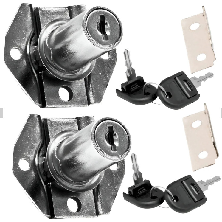 Kit 2 Fechadura Gaveta Tranca Gaveta Fechaduri Veis Escritorio - Compra Segura Ekom em Oferta na Shopee