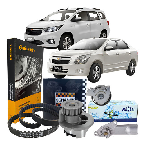 Kit Correia Dentada Tensor Bomba Valvula Spin/cobalt 1.8 em Oferta na Shopee