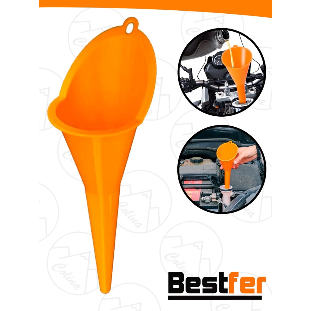 Funil Longo Troca De Óleo Automotivo Moto Carro Fluidos Combustível