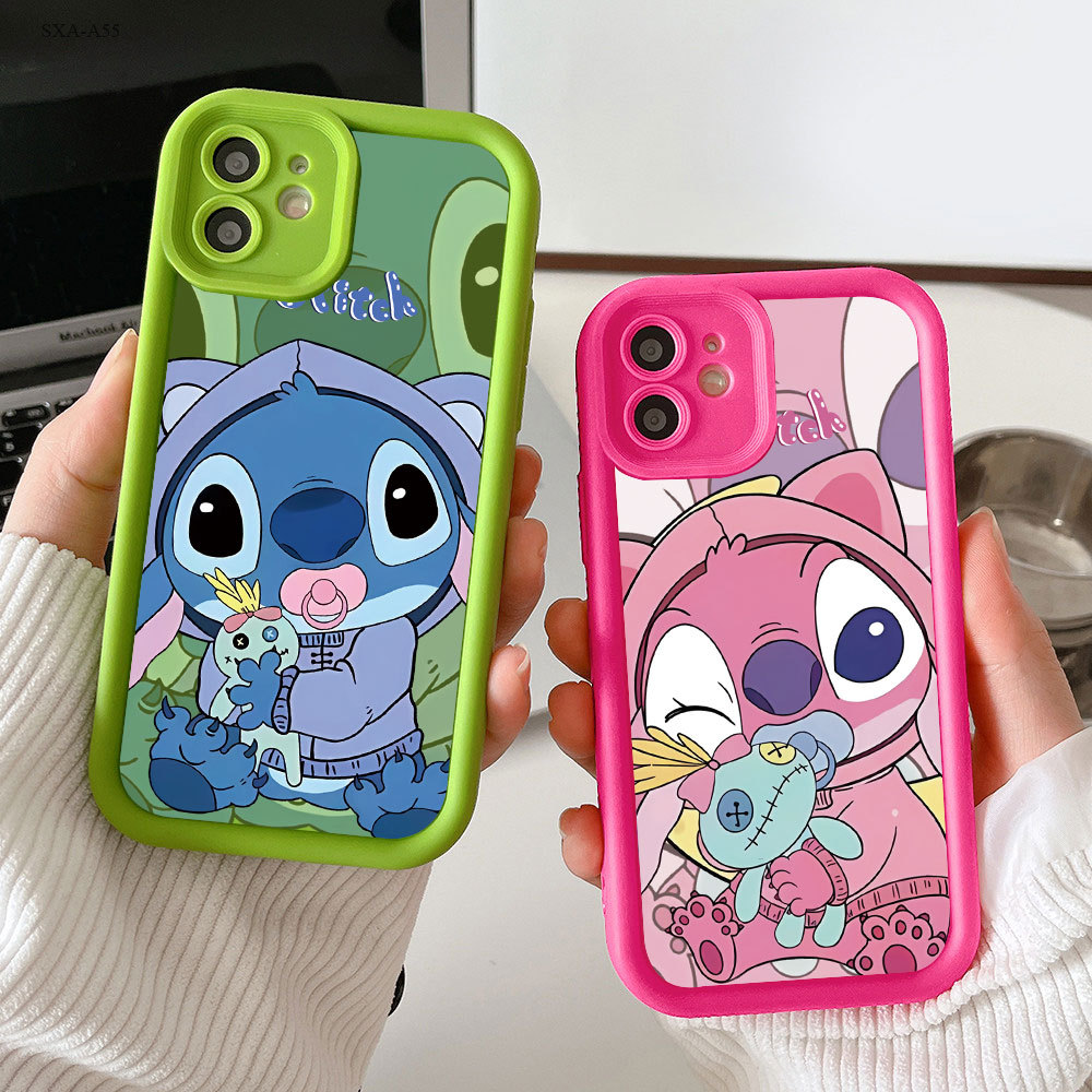 Capa Para Samsung A17 A07 A56 A36 A55 A54 A16 A15 A14 A05S A51 A52 A34 A35 A32 A13 Criança Ponto Silicone À Prova De Cho