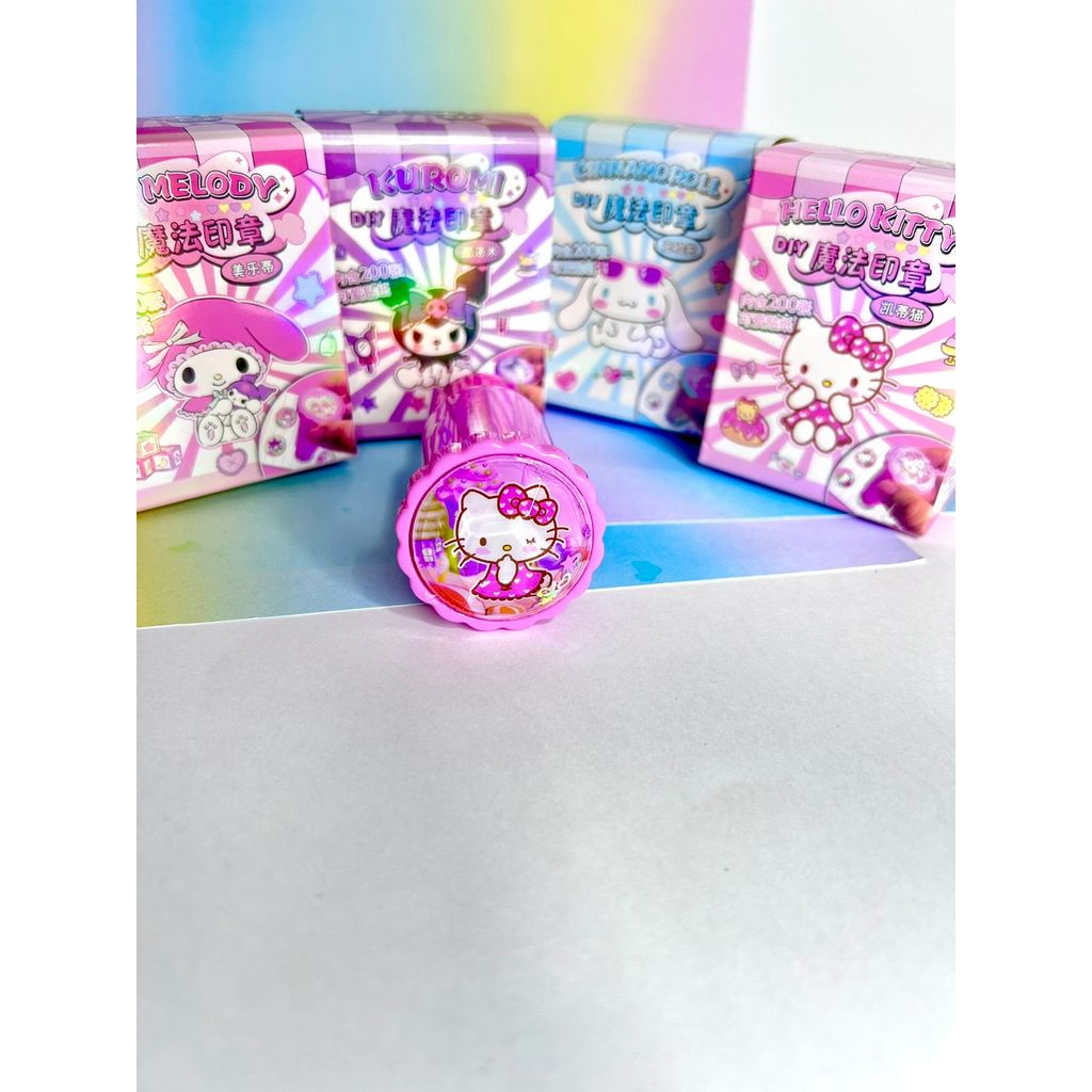 Carimbo Mágico com adesivos auto colante - Personagens diversos