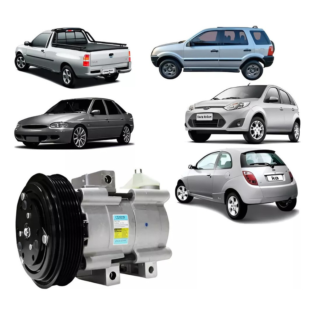 Compressor Ar Ecosport / Fiesta /courier Delphi + Brinde NF NV NV