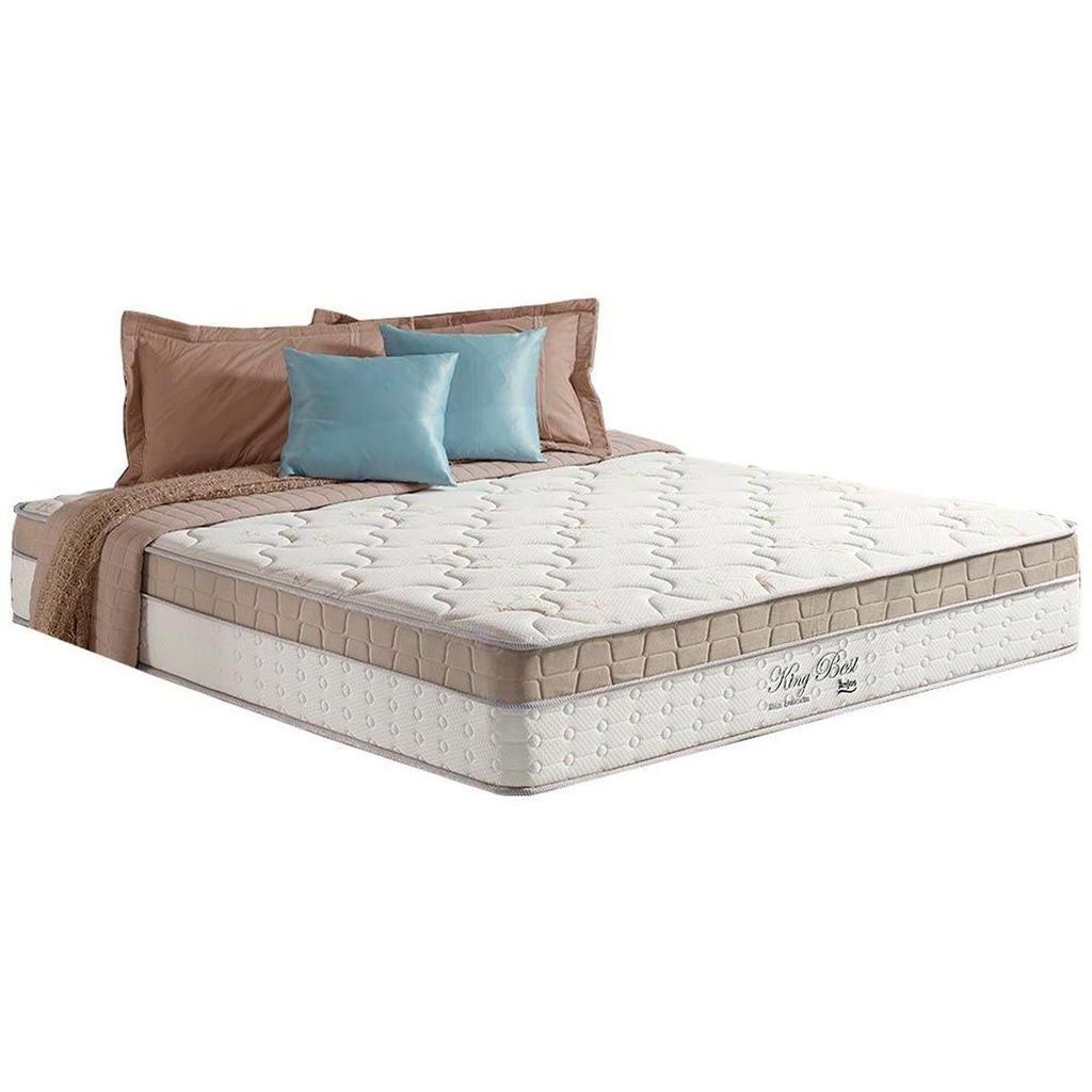 Colchão Queen Molas Superlastic King Best Euro Pillow Clean (158x198x28) Anjos