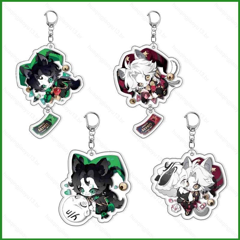J13 The Freak Circus Acrílico Chaveiro PIERROT Pingente HARLEQUIN Bolsas Acessórios Anime Periferia J13 em Oferta na Shopee