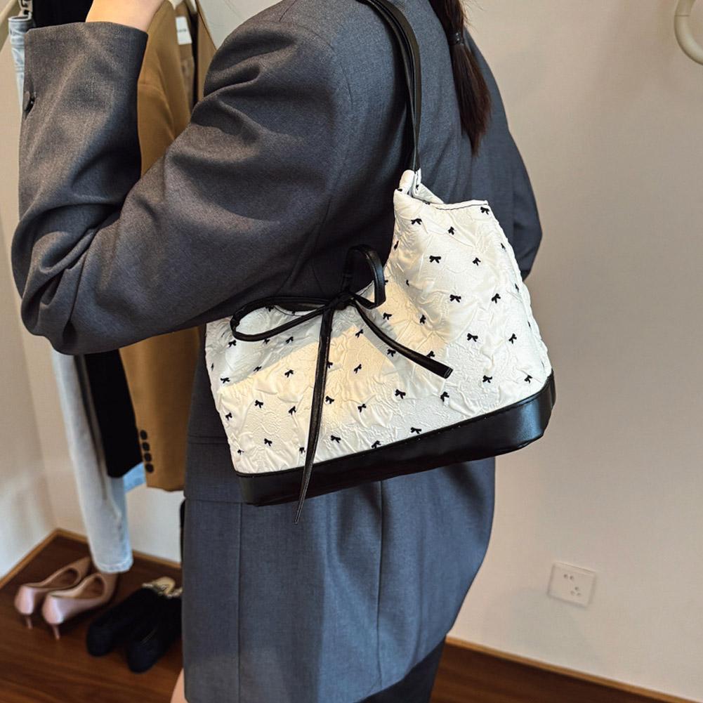 Estilo Coreano Axilas Saco De Luxo Elegante Ombro Mão Couro Do Plutônio Grande Capacidade T5e5