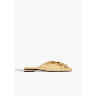 Mule Rasteira Flora Palha Natural Schutz