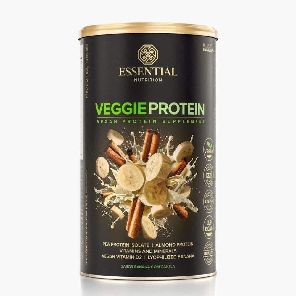 Veggie Protein Banana com canela 462g - Essential