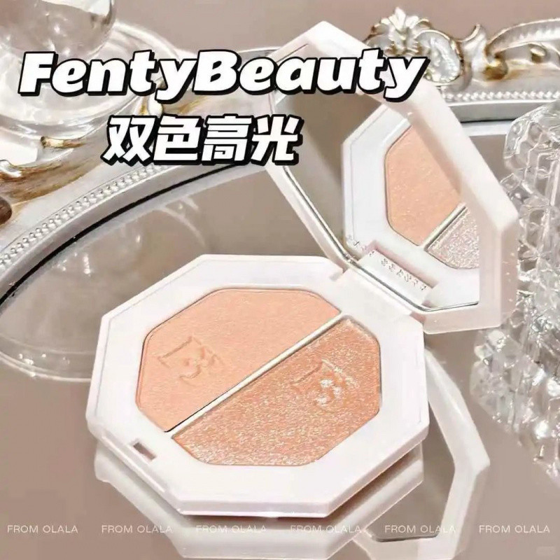 Fenty Beauty Duas Cores Destaque Streamer Pó Perolado Fino Flash Luz Natural Forma Tridimensional 7g