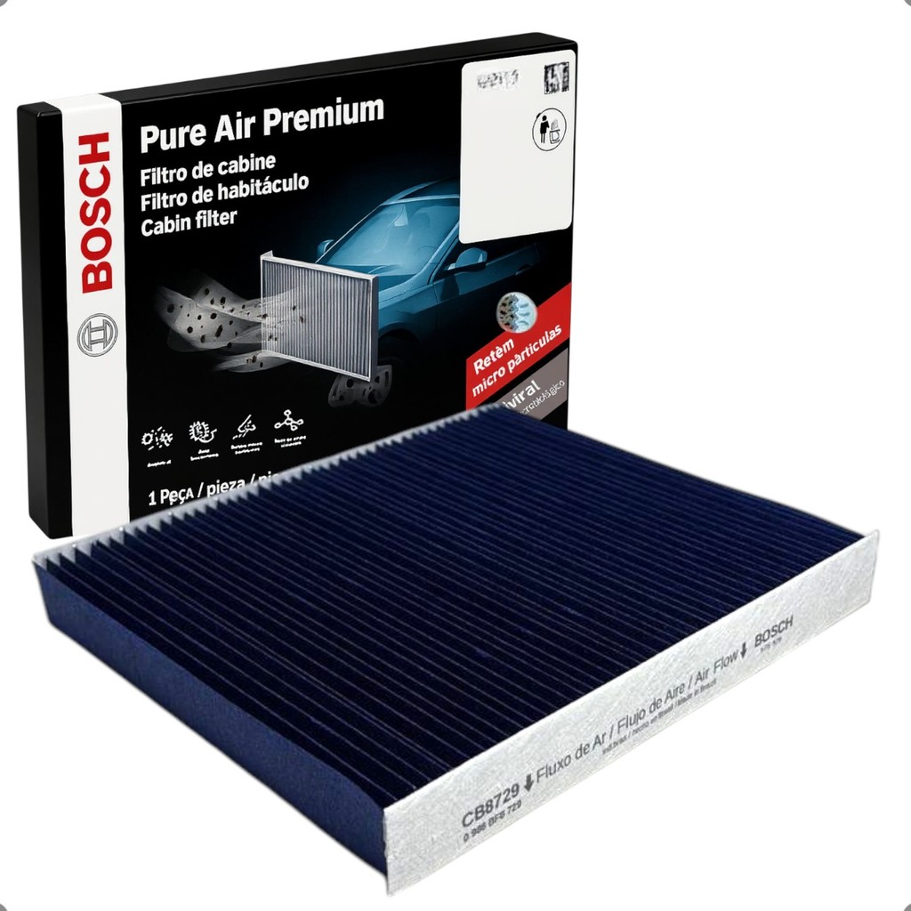 Filtro De Cabine Ar Condicionado Bosch Premium Onix Tracker Cruze Camaro Montana 2015 A 2026
