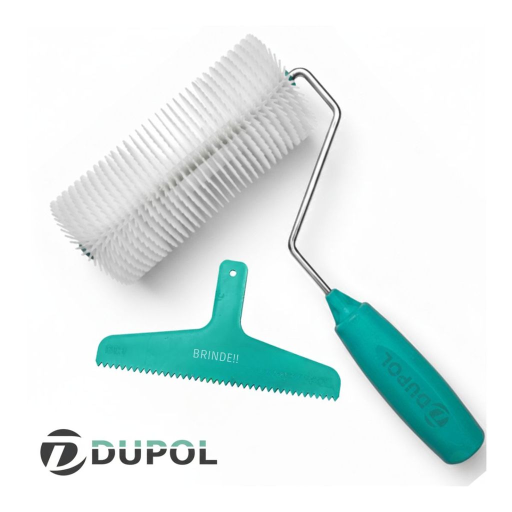 Rolo Fura Bolhas 18cm para Piso Autonivelante Dupol + Brinde em Oferta na Shopee