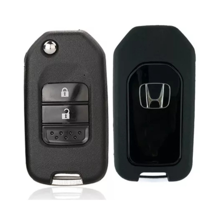 Capa Carcaça Chave Canivete Honda New Civic City New Fit CRV e HRV - 2 Botões Modelo G Lâmina Pantográfica