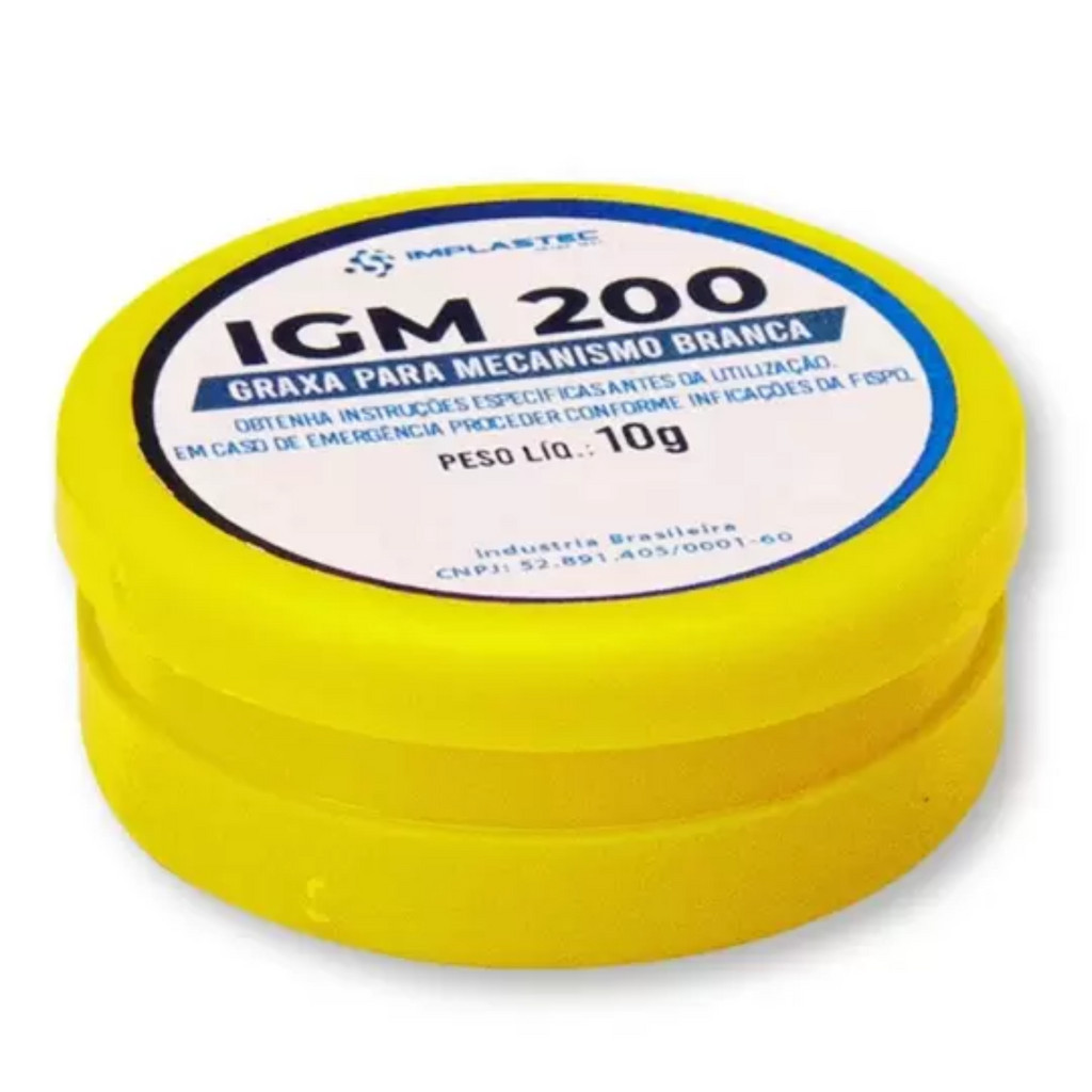 Graxa Branca Para Mecanismo Implastec IGM 200 10g em Oferta na Shopee