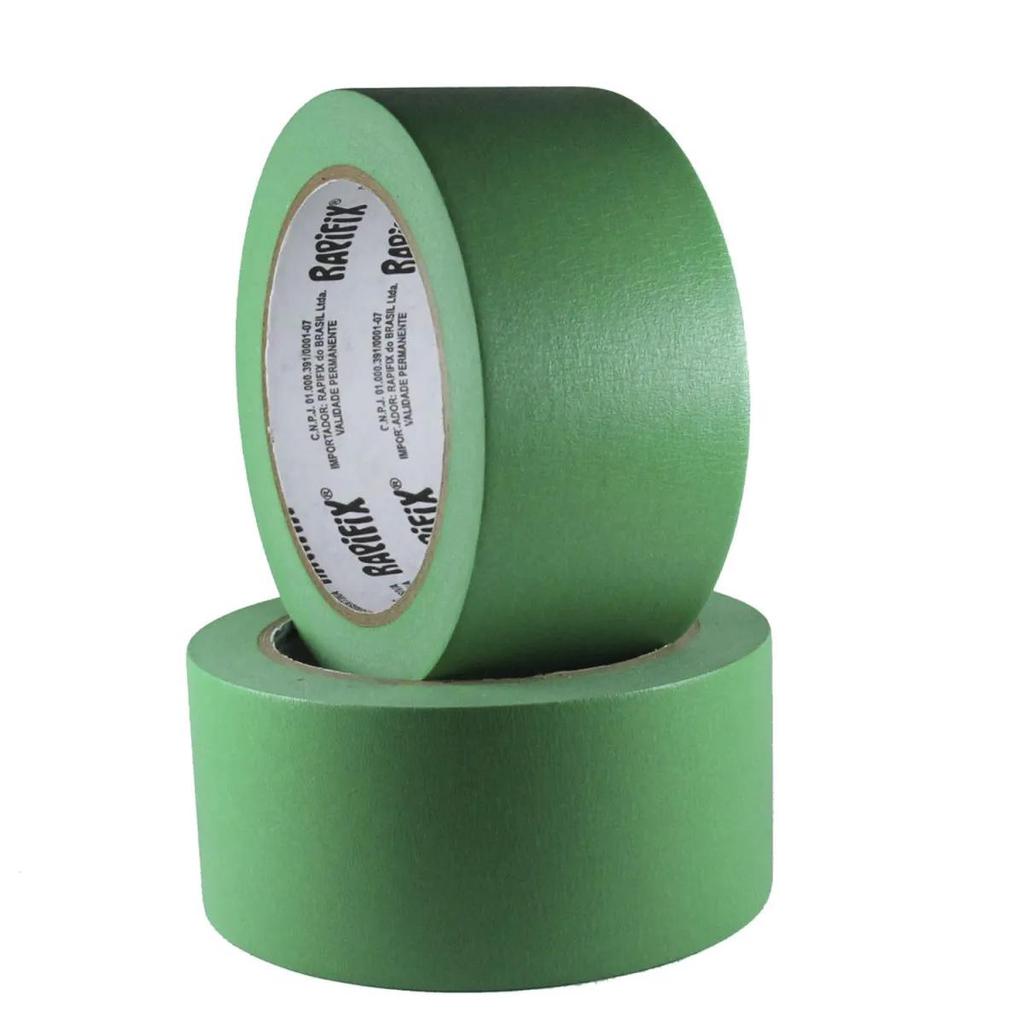 FITA CREPE  48MM X 40M  VERDE  RAPIFIX em Oferta na Shopee
