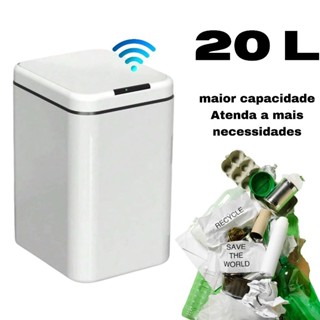 Lixeira com Sensor Automático Inteligente Abre Fácil 20 litros em Oferta na Shopee