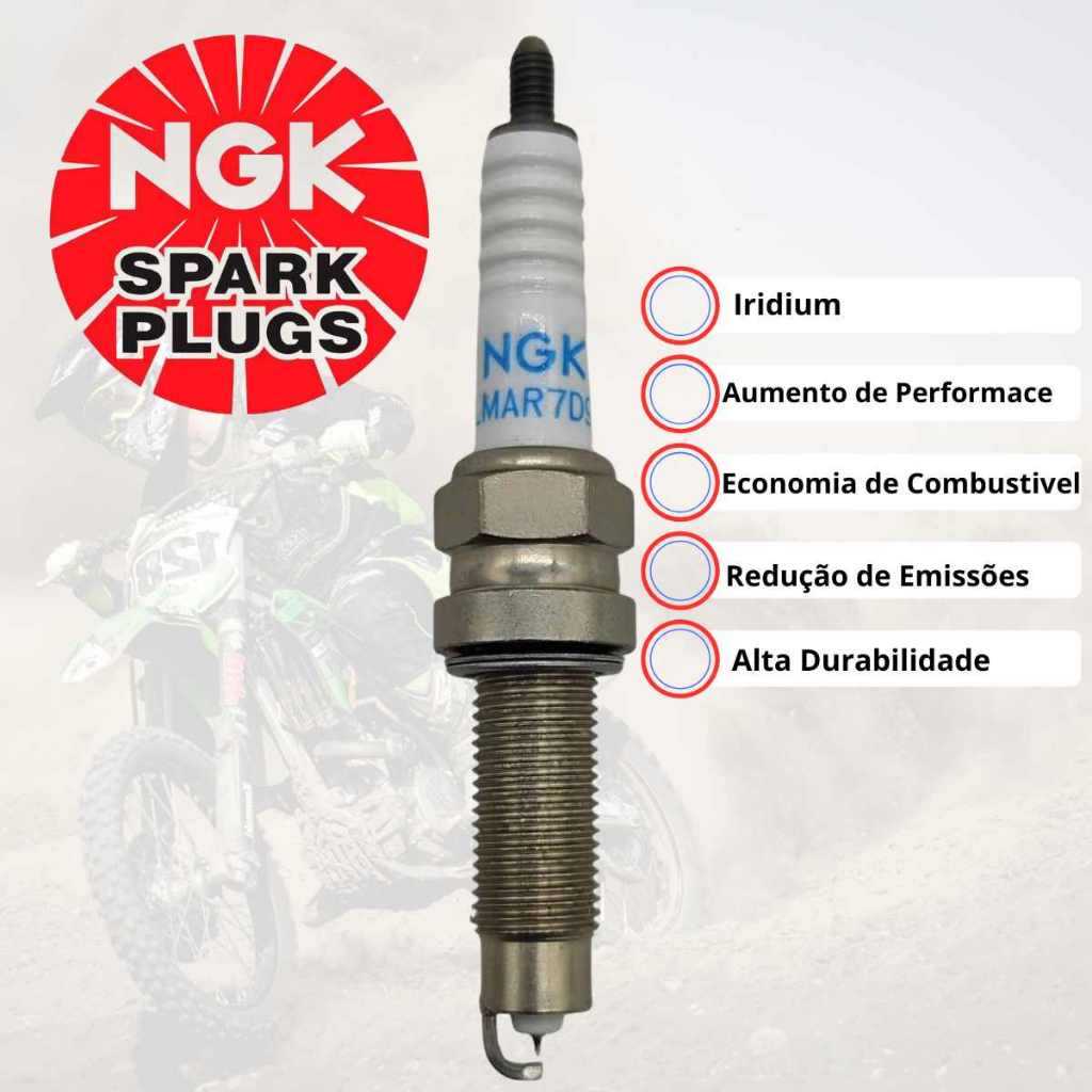 VELA IGNIÇÃO IRIDIUM NGK ALTA PERFORMACE MOTO XRE 300 BICOMBUSTÍVEL 2016 17 18 19 20 21 22 23 24 25