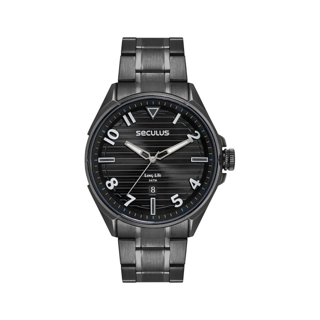 Relógio Masculino Casual Seculus Preto Original