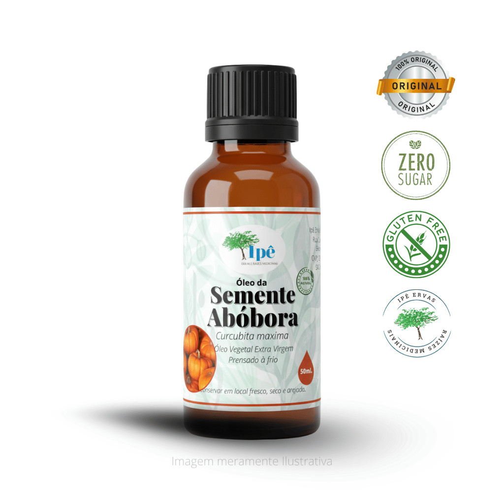 Óleo Vegetal da Semente de Abóbora (Curcubita maxima) 50ml - Ipê Ervas