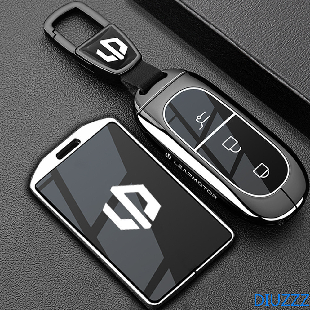 Metal Caso Chave Do Carro Capa Protetor Leapmotor C10 C11 C16 C01 Manga Cartão De Controle Remoto Corrente