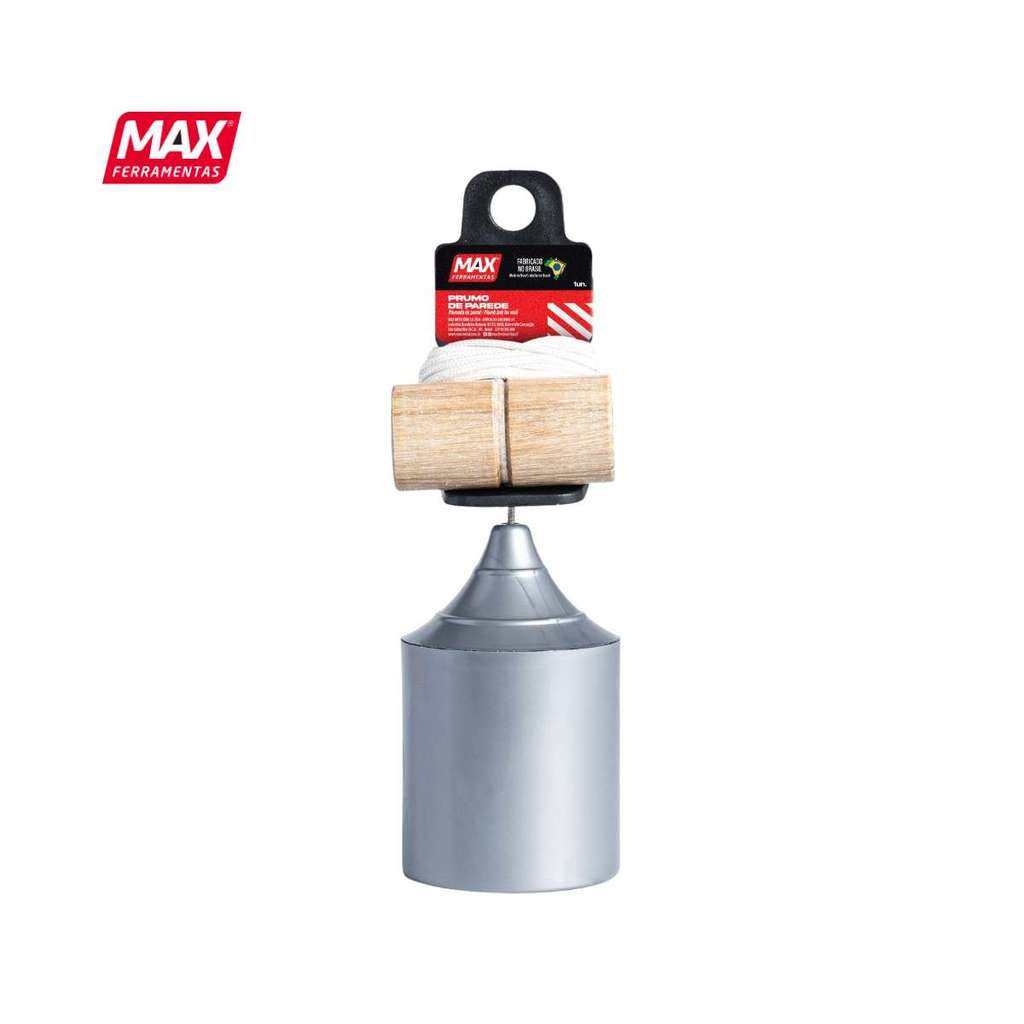 Prumo de Parede Profissional 400g Corpo Plástico Max em Oferta na Shopee