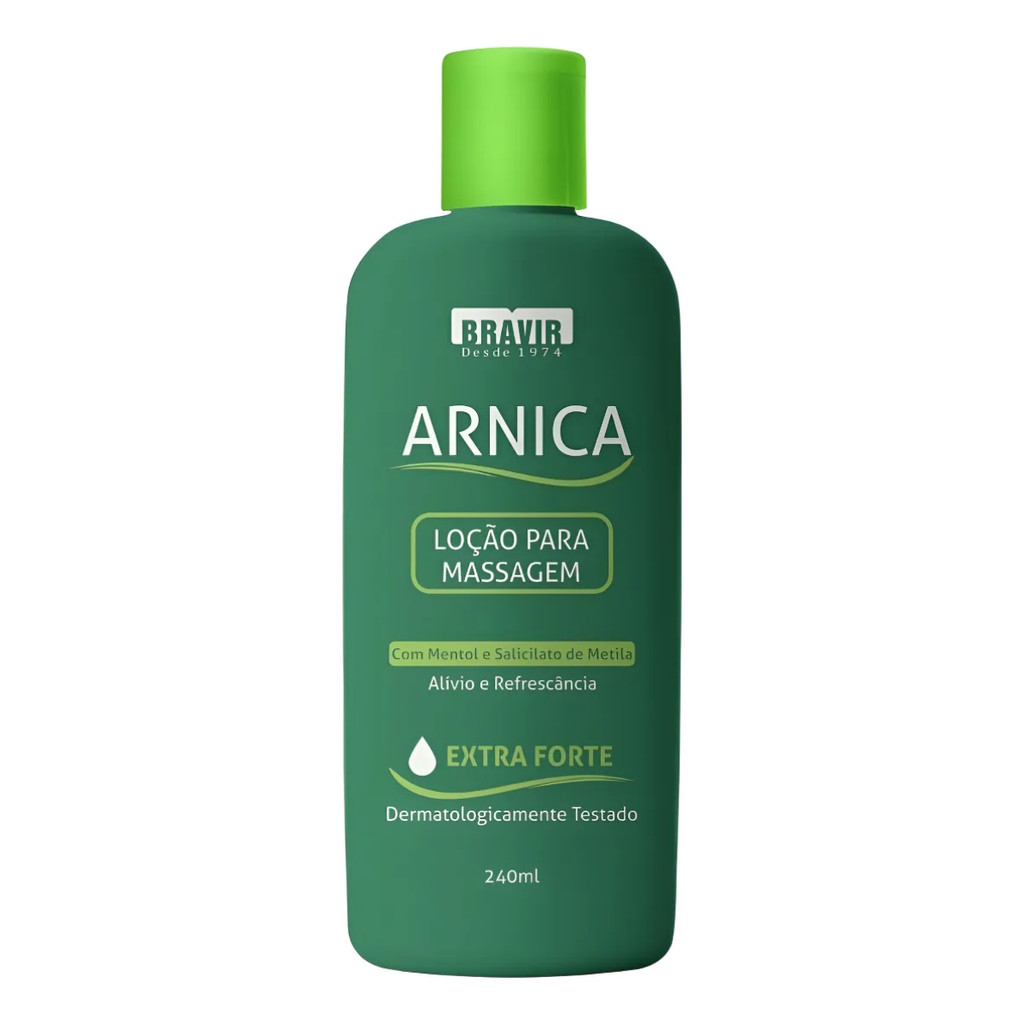 Arnica Loção Para Massagem Bravir Extra Forte 240ml