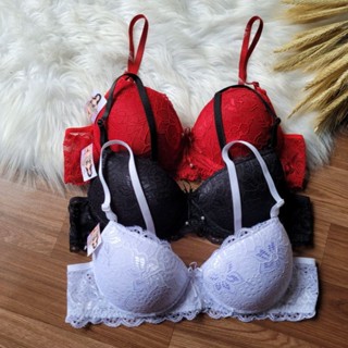 kit com 3 sutiãs de bojo sutiã de renda com aro em Oferta na Shopee